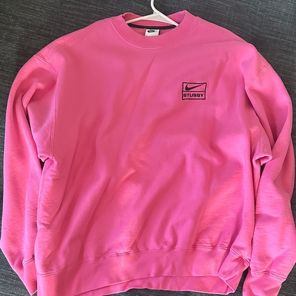 Stussy Vibrant Pink Crewneck Sweater - Picture 1 of 3
